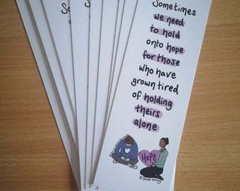 Pack of 10 holding on to hope bookmarks