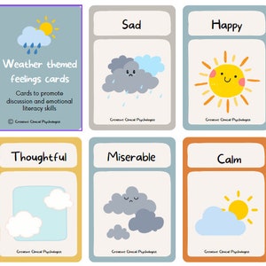 Cartes de sentiments sur le thème de la météo