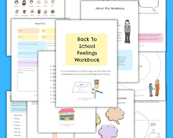 Back to School feelings mini workbook