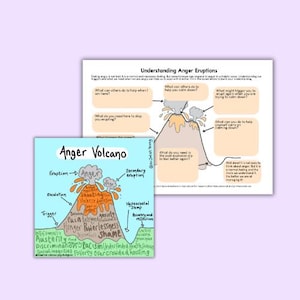 Foglio di lavoro scaricabile e immagine bonus sulle eruzioni di rabbia