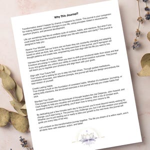 Life Shift Transformation Journal  | Mindset Shift Guide  | Intention-Setting  | Personal Development Workbook | Printable Life Journal