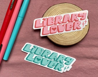 Library Lover vinyl sticker