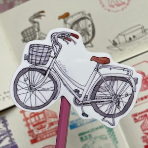 Adesivo in vinile per bicicletta giapponese Mamachari