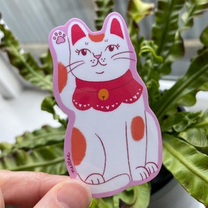 Hey Kitty Mädchen Vinyl Aufkleber | Maneki-neko