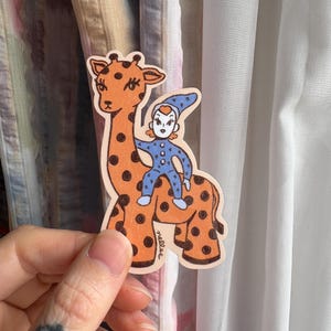 Giraffe Pal-vinylsticker