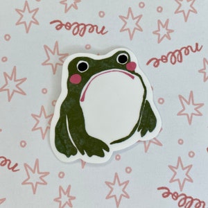 Sticker vinyle grenouille