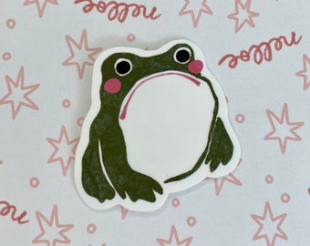 Froggy vinyl sticker