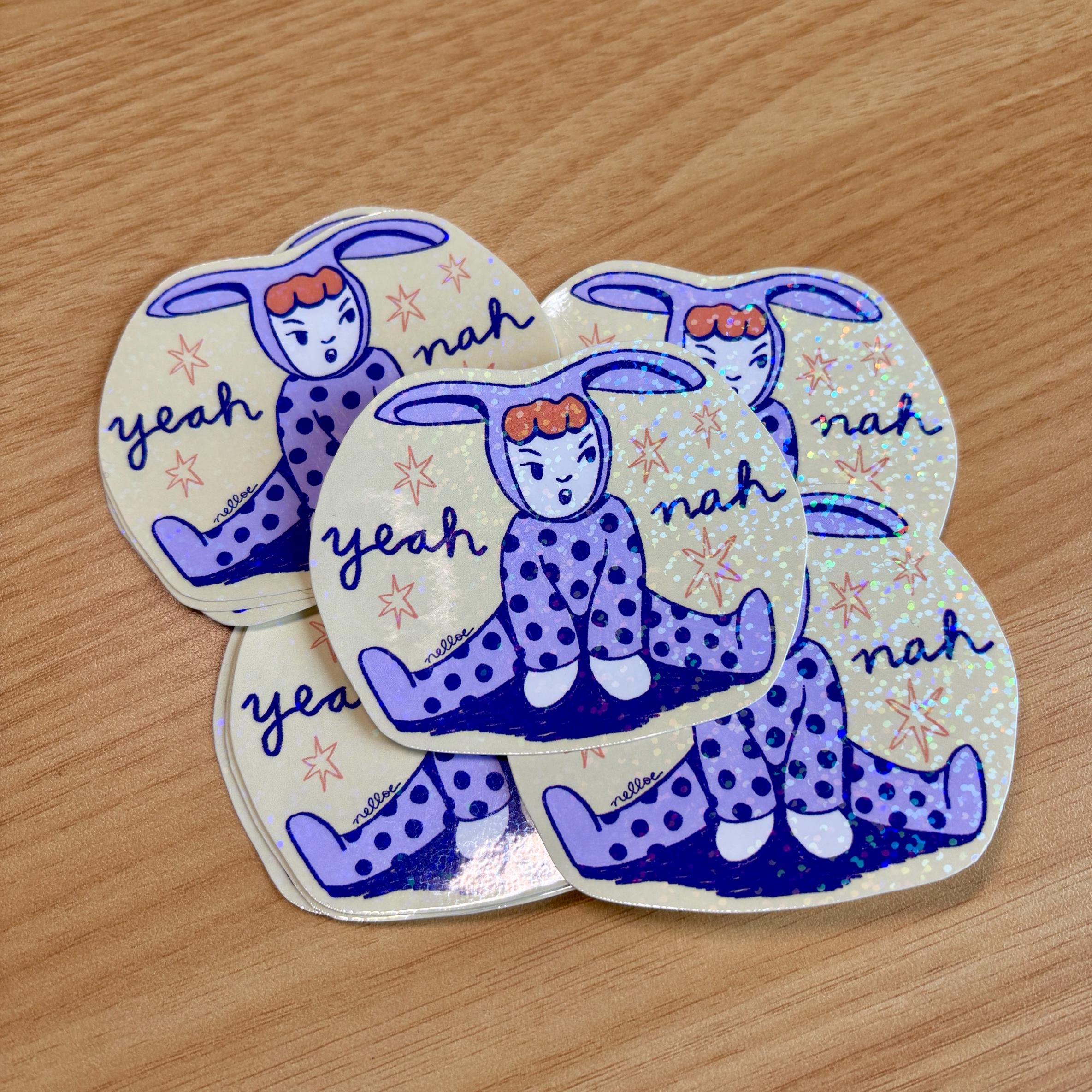 Yeah Nah Vinyl Sticker - Etsy