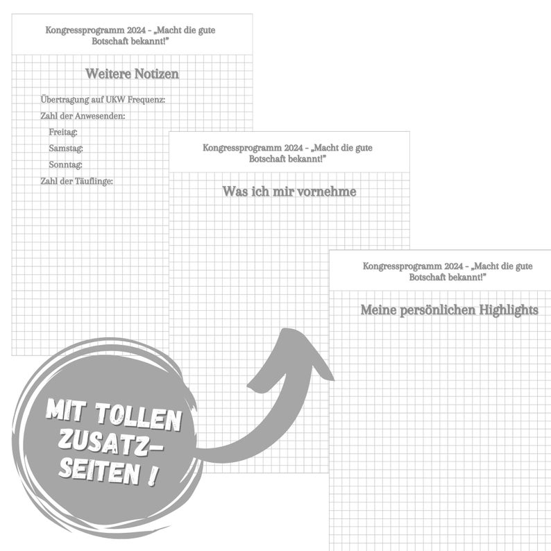 Kongressblock 2024, JW Block, JW Geschenk, Pionier, Pioschule, Kongress, Macht die gute Botschaft bekannt