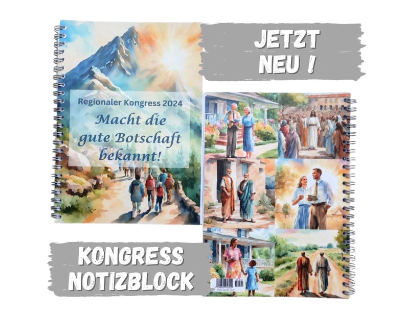 Kongressblock 2024, JW Block, JW Geschenk, Pionier, Pioschule, Kongress, Macht die gute Botschaft bekannt