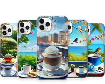 Coffee/Tea Time Phone Case For iPhone 15 14 13 12 11 X Xs Xr Se2022 Samsung S23 S22 S21 S20 S10 A13 A31 A51 A52 A53 A71 Note20 Ultra