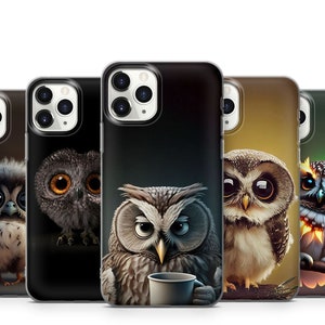 Corujas Caixa Do Telefone Para iPhone 15 14 13 12 11 X Xs Xr Se2022 Samsung S23 S22 S21 S20 S10 A13 A31 A51 A52 A53 A71 Note20 Ultra