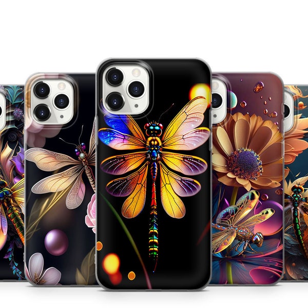 Dragonfly Phone Case For iPhone 15 14 13 12 11 X Xs Xr Se2022 Samsung S23 S22 S21 S20 S10 A13 A31 A51 A52 A53 A71 Note20 Ultra