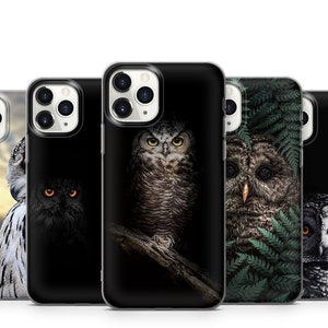 Custodia per telefono gufo per iPhone 15 14 13 12 11 X Xs Xr Se2022 Samsung S23 S22 S21 S20 S10 A13 A31 A51 A52 A53 A71 Note20 Ultra