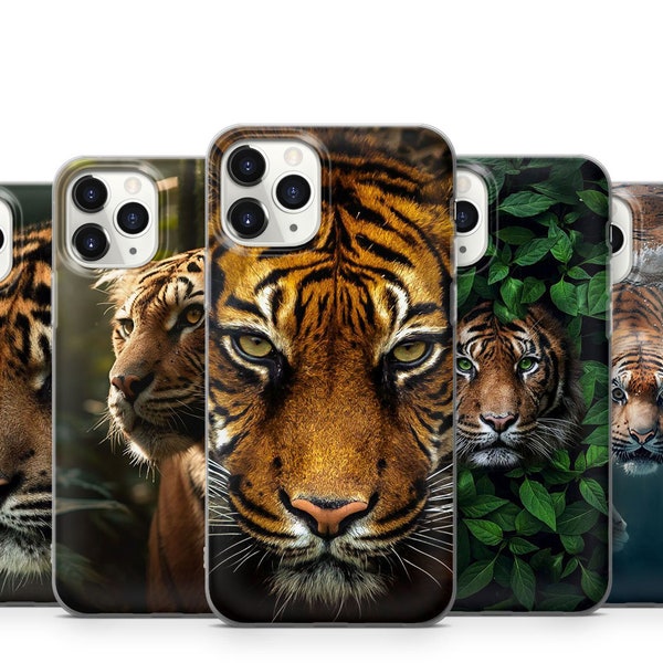 Tiger Phone Case For iPhone 15 14 13 12 11 X Xs Xr Se2022 Samsung S23 S22 S21 S20 S10 A13 A31 A51 A52 A53 A71 Note20 Ultra