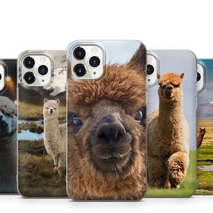 Alpaca Phone Case For iPhone 15 14 13 12 11 X Xs Xr Se2022 Samsung S23 S22 S21 S20 S10 A13 A31 A51 A52 A53 A71 Note20 Ultra