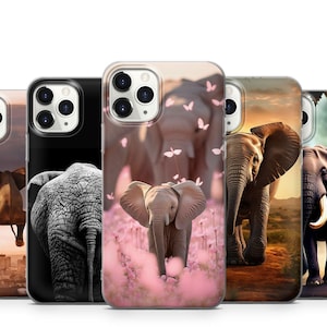 Elephants Phone Case For iPhone 15 14 13 12 11 X Xs Xr Se2022 Samsung S23 S22 S21 S20 S10 A13 A31 A51 A52 A53 A71 Note20 Ultra