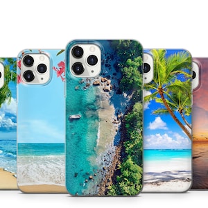 Été plage téléphone étui pour iphone 15 14 13 12 11 X Xs Xr Se2022 Samsung S23 S22 S21 S20 S10 A13 A31 A51 A52 A53 A71 Note20 Ultra