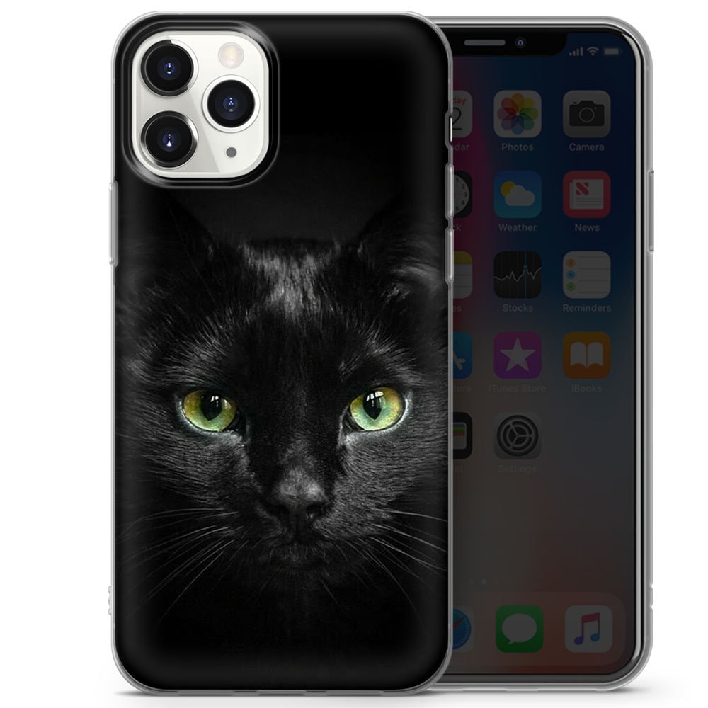 Black Cat Phone Case for iPhone 15 14 13 12 11 X Xs Xr Se2022 Samsung