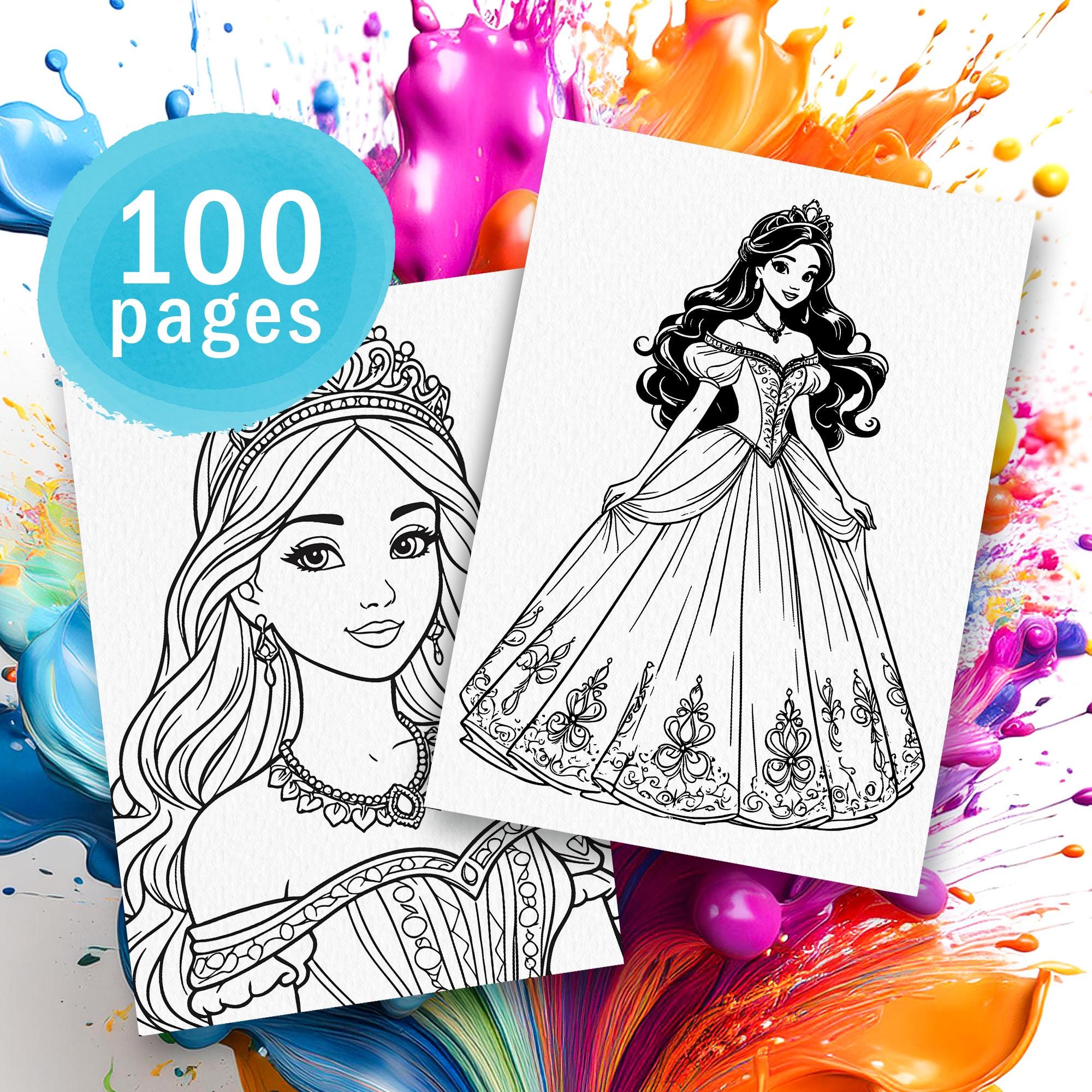 Fairy Tale Princess Coloring Pages | Printable Art for Kids ...