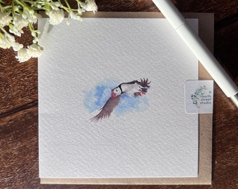 Puffin greeting card