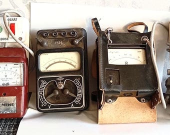 Elektronik Messgerät, Strom Messer, Amperemeter, Gossen Zeropan, Widerstand, Strom, Spannung Messer, Vintage Werkzeug, Elektriker, Oldtimer