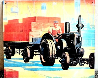 Nostalgic-Art Targa Vintage Farmlands – Deutz Klöckner – Idea Regalo per Amanti dei trattori, in Metallo, Design Retro per Decorazione, 20 x 30 cm
