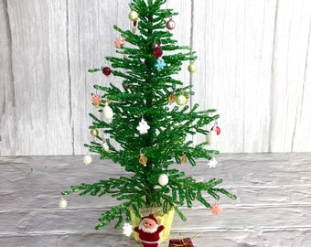 Big Christmas tree with toys Christmas tree Christmas decor A gift for the new year French beaded flower New Year Artificial Christmas tree