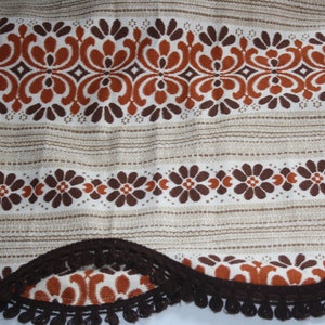 Amazing RETRO Curtains From 1970s - Rare find - 3 Different Designs and Colors - All with Flowers - Ready for Hanging - Good Condition