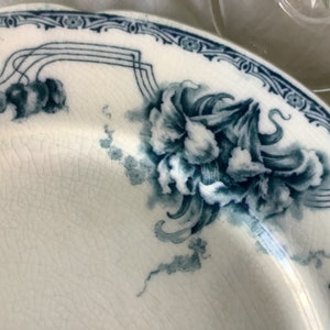 Raro ritrovamento di fantastici piatti da portata vintage della fabbrica di porcellana di Göteborg, originali del 1900. 2 # Bellissimi colori verdi # Apparecchiatura da tavola perfetta