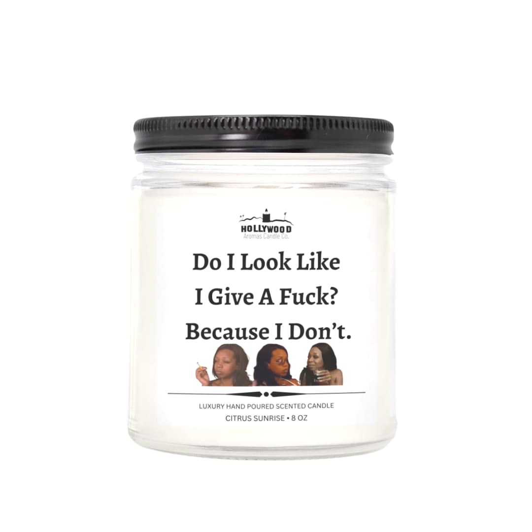 Do I Look Like I Give A Fuck Tiffany New York Pollard Candle Funny Gift