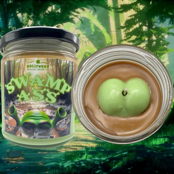 Swamp Ass (Shrek Candle) | Funny Gift | Gift for her | Gift for him | Cute gift | Candle gift | Gag Gift