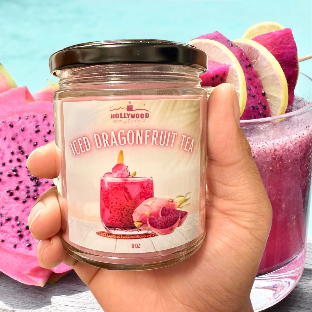 Iced Dragonfruit Tea Candle Etsy