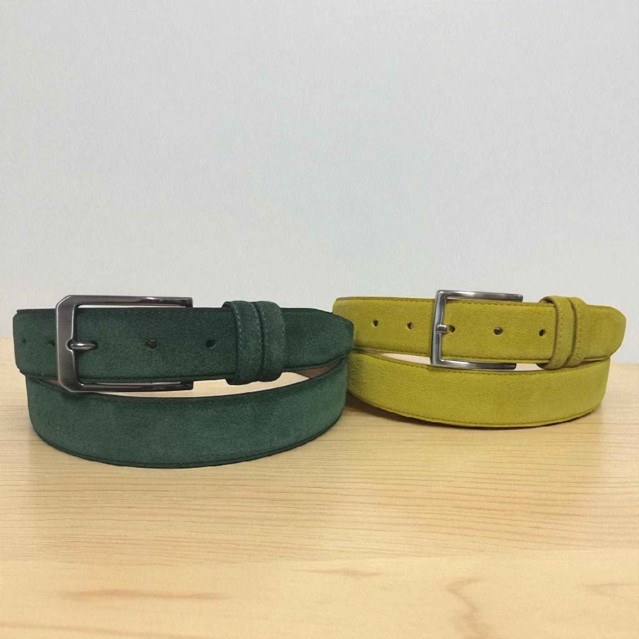 Handmade Suede Belt: Classic Multicolored Leather Belt - Etsy
