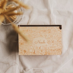 Boîte personnalisée pour Noël | Boîte souvenir souvenir de bébé | Cadeau de Noël pour enfants | Décoration de fête prénatale | Boîte mystère pour Noël