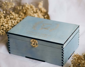 Custom Wooden Memory Box | Personalized Storage Box | Jewelry Box | Wood Keepsake Box | First Communion | Conformation Box | Baby Memory Box