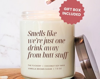 Butt Stuff Valentine's Gift For Husband Gift For Him Anniversary Candle For Boyfriend Anniversary Present For Men Dirty Funny Gag Gift