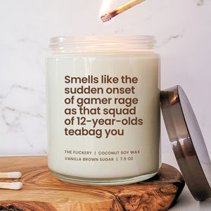 Teabag Gamer Gifts For Boyfriend Funny Gamer Candle Gift For Video Game Lover Gifts For The Men Gamer Christmas Gifts Best Friend Gifts Men