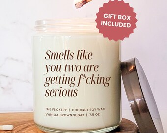 You Two Are Getting Serious Just Engaged Gift Engagement For Her Recently Engaged Gift Fun Engagement Bestfriend Engagement Gift Couple Gift