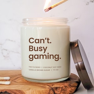 Busy Gaming Gifts For Boyfriend Funny Gamer Candle Gift For Video Game Lover Gifts For The Men Gamer Christmas Gifts Computer Gamer Gifts