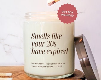 20s Expiring 30th Birthday Gift For Her Funny Bday Present Candle For Bestfriend Turning 30 Birthday Decor For Work Colleague Sister Gift
