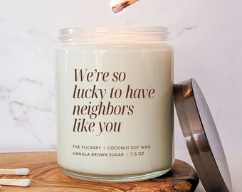 Lucky Neighbors, Neighbor Thank You Gift, Neighbour Gifts For Christmas, Neighbor Gift Moving Away, Next Door Neighbor Gift, Best Neighbor