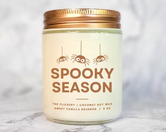 Spooky Season Candle, Spooky Candle, Gurley Halloween Candle, Halloween Gift Basket, Halloween Teacher Gift, Halloween Birthday Gift, Fall