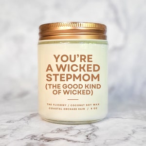 Wicked Stepmom, Stepmom Mothers Day, Stepmom Gift For Christmas, Stepmom Candle, Gift For Stepmom, Stepmother Gifts,Stepmother Birthday Gift