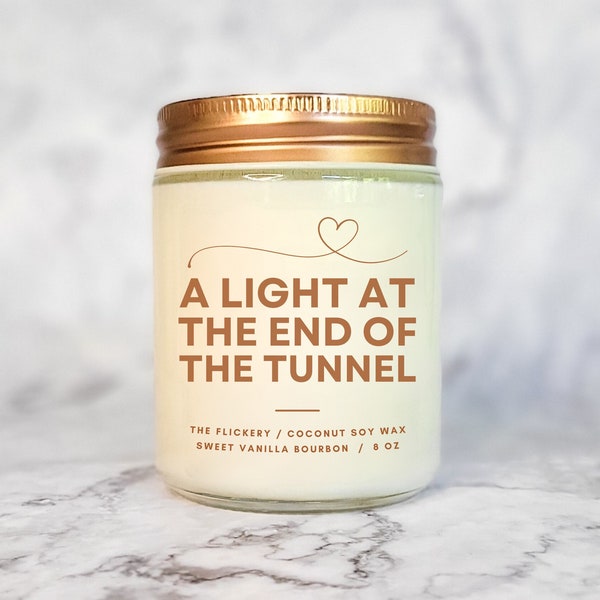 A Light At The End Of The Tunnel, Sentimental Divorce Gifts For Her, Bereavement Gifts, Breakup Gift, Emotional Support Gift, Newly Divorced