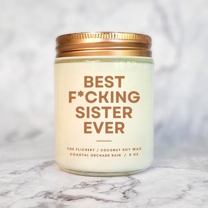 Best F*cking Sister Birthday Present, Funny Sister Gift, Christmas Sister Gift, For Sister From Sister, Gag Gift Sister,Step-Sister Birthday