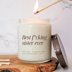 Best F*cking Sister Birthday Present, Funny Sister Gift, Christmas Sister Gift, For Sister From Sister, Gag Gift Sister,Step-Sister Birthday