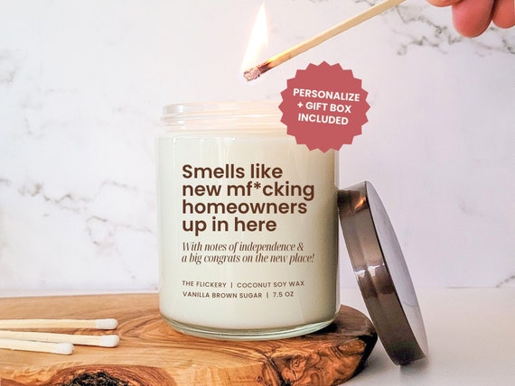 New Homeowners Gift Housewarming Candle Congratulations New House Gift First Home Gift Homebuyers Couple Present Celebrating A New Home