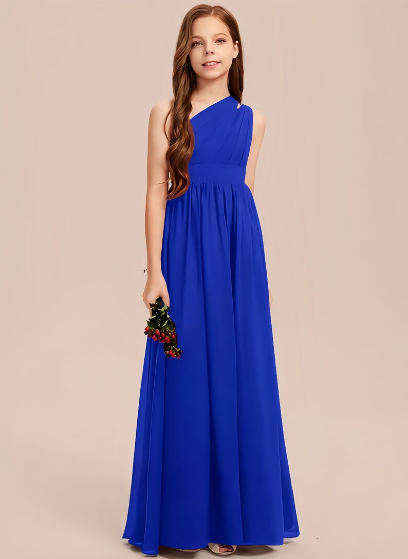 Robe de demoiselle d'honneur junior bleu royal robe Etsy France