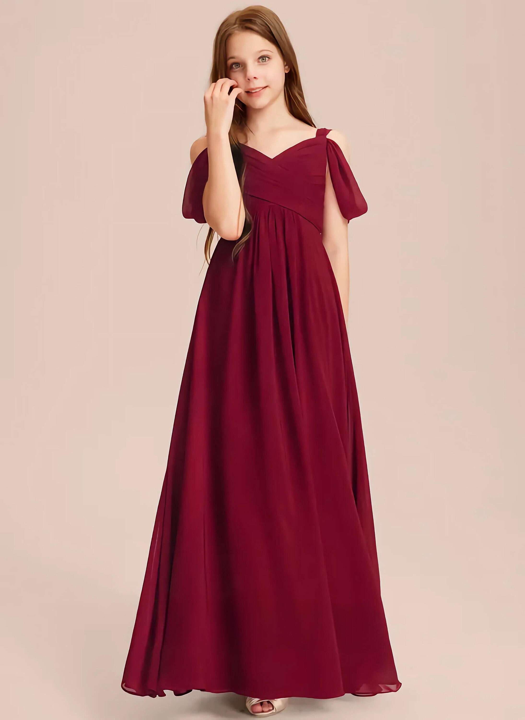 Children's Burgundy Bridesmaid Dresses Cheap Children's Burgundy  Bridesmaid Dresses Deals Girls Burgundy
